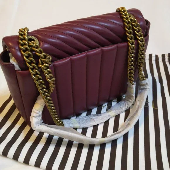 NWOT Henri Bendel 712 Convertible Shoulder Bag in Oxblood - Picture 6 of 16